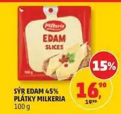 Penny Market Sýr Edam 45% plátky Milkeria nabídka