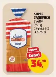 Penny Market Super Sandwich světlý nabídka