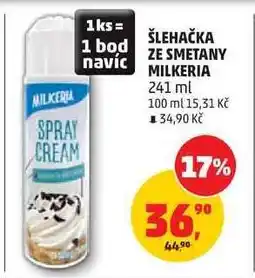 Penny Market Šlehačka ze smetany Milkeria nabídka