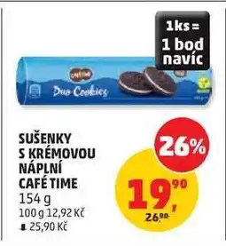 Penny Market Sušenky s krémovou náplní Café Time nabídka