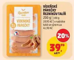 Penny Market VÍDEŇSKÉ PÁREČKY ŘEZNÍKŮV TALÍŘ nabídka