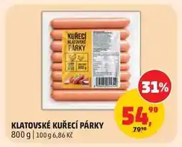 Penny Market KLATOVSKÉ KUŘECÍ PÁRKY nabídka
