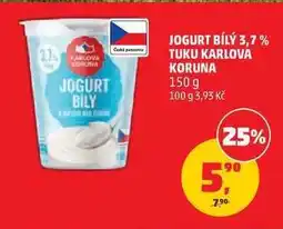 Penny Market JOGURT BÍLÝ 3,7% TUKU KARLOVA KORUNA nabídka