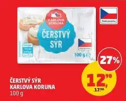 Penny Market Čerstvý sýr Karlova Koruna nabídka