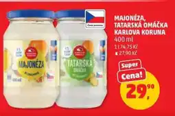 Penny Market MAJONÉZA, TATARSKÁ OMÁČKA KARLOVA KORUNA nabídka