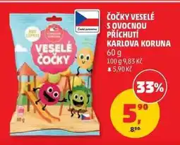 Penny Market Čočky Veselé s ovocnou příchutí Karlova Koruna nabídka