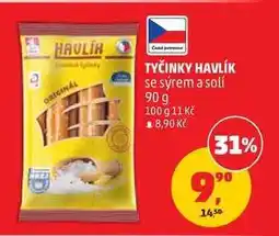Penny Market Tyčinky Havlík se sýrem a solí nabídka