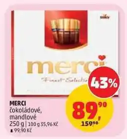 Penny Market MERCI čokoládové, mandlové nabídka
