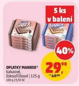 Penny Market Oplatky Manner nabídka