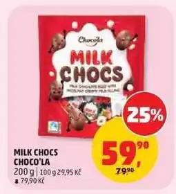 Penny Market MILK CHOCS CHOCO'LA nabídka