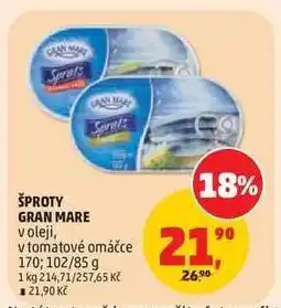 Penny Market ŠPROTY GRAN MARE nabídka