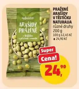Penny Market PRAŽENÉ ARAŠÍDY V TĚSTÍČKU NATURALIA nabídka