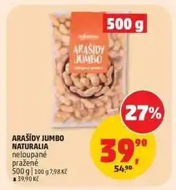 Penny Market ARAŠÍDY JUMBO NATURALIA nabídka