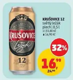 Penny Market KRUŠOVICE 12 světlý ležák plech nabídka