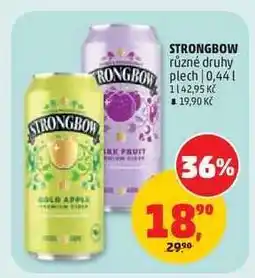 Penny Market STRONGBOW různé druhy plech nabídka