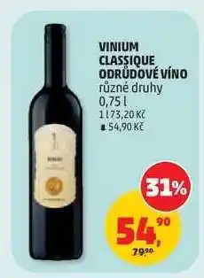 Penny Market VINIUM CLASSIQUE ODRŮDOVÉ VÍNO nabídka