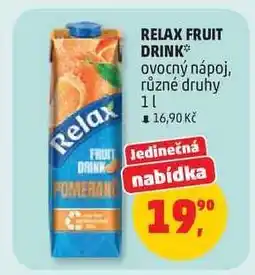Penny Market RELAX FRUIT DRINK nabídka
