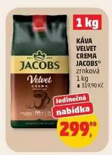 Penny Market Káva Velvet Crema Jacobs nabídka
