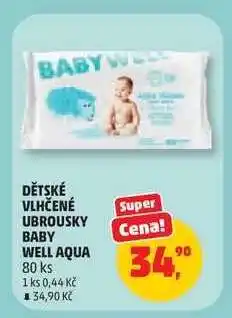 Penny Market Dětské vlhčené ubrousky Baby Well Aqua nabídka