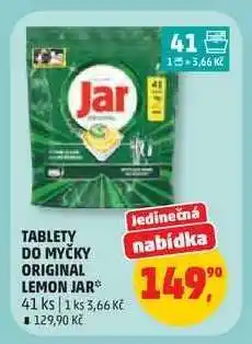 Penny Market Tablety do myčky Original Lemon Jar nabídka