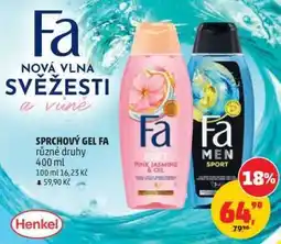 Penny Market SPRCHOVÝ GEL FA nabídka