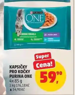 Penny Market KAPSIČKY PRO KOČKY PURINA ONE nabídka