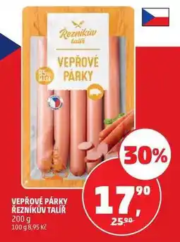 Penny Market VEPŘOVÉ PÁRKY ŘEZNÍKŮV TALÍŘ nabídka