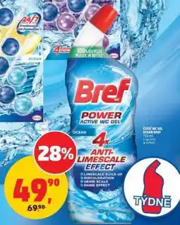 Penny Market Bref Power Active WC Gel Ocean nabídka