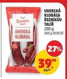 Penny Market UHERSKÁ KLOBÁSA ŘEZNÍKŮV TALÍŘ nabídka