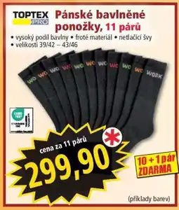 Norma Pánské bavlněné ponožky, 11 párů nabídka