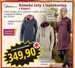 Norma Dámské šaty z teplákoviny s kapucí nabídka