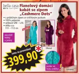 Norma Flanelový domácí kabát se zipem Cashmere Dots nabídka