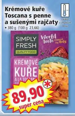 Norma Krémové kuře Toscana s penne a sušenými rajčaty nabídka