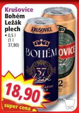 Norma Krušovice Bohém Ležák plech nabídka
