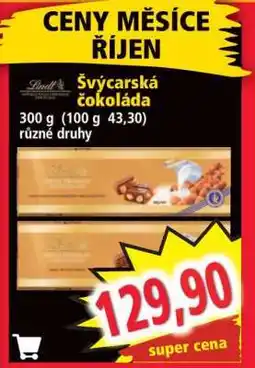 Norma ŠVÝCARSKÁ ČOKOLÁDA nabídka