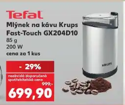 Kaufland Mlýnek na kávu Krups Fast-Touch GX204D10 nabídka