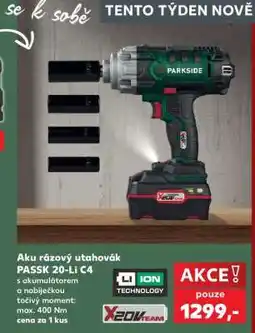 Kaufland Aku rázový utahovák PASSK 20-Li C4 nabídka