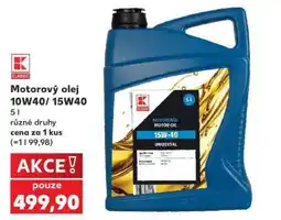 Kaufland Motorový olej 10W40/15W40 nabídka