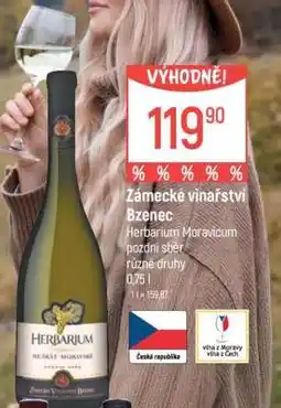 Globus Zámecké vinařství Bzenec nabídka