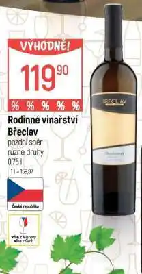 Globus Rodinné vinařství Břeclav nabídka