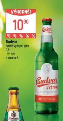 Globus Budvar světlé výčepní pivo nabídka