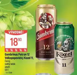 Globus Gambrinus Patron 12, Velkopopovický Kozel 11 nabídka