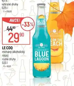Globus LE COQ míchaný alkoholický nápoj nabídka