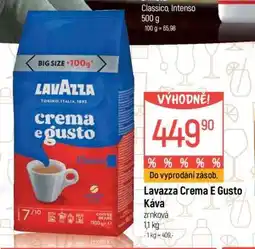 Globus Lavazza Crema E Gusto Káva nabídka