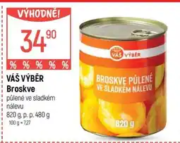 Globus VÁŠ VÝBĚR Broskve nabídka