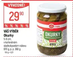 Globus VÁŠ VÝBĚR Okurky nabídka