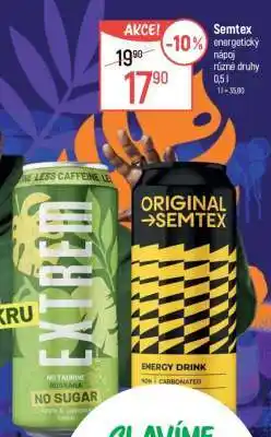 Globus Semtex energetický nápoj nabídka