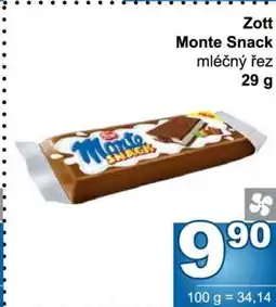 Jip Zott Monte Snack nabídka