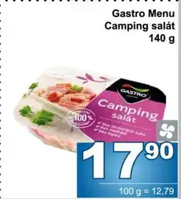 Jip Gastro menu camping salát nabídka