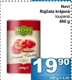 Jip Novi rajčata krájená loupaná nabídka